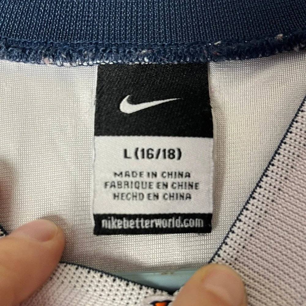Virginia Nike Jersey Kids L White #16 NCAA Football EUC